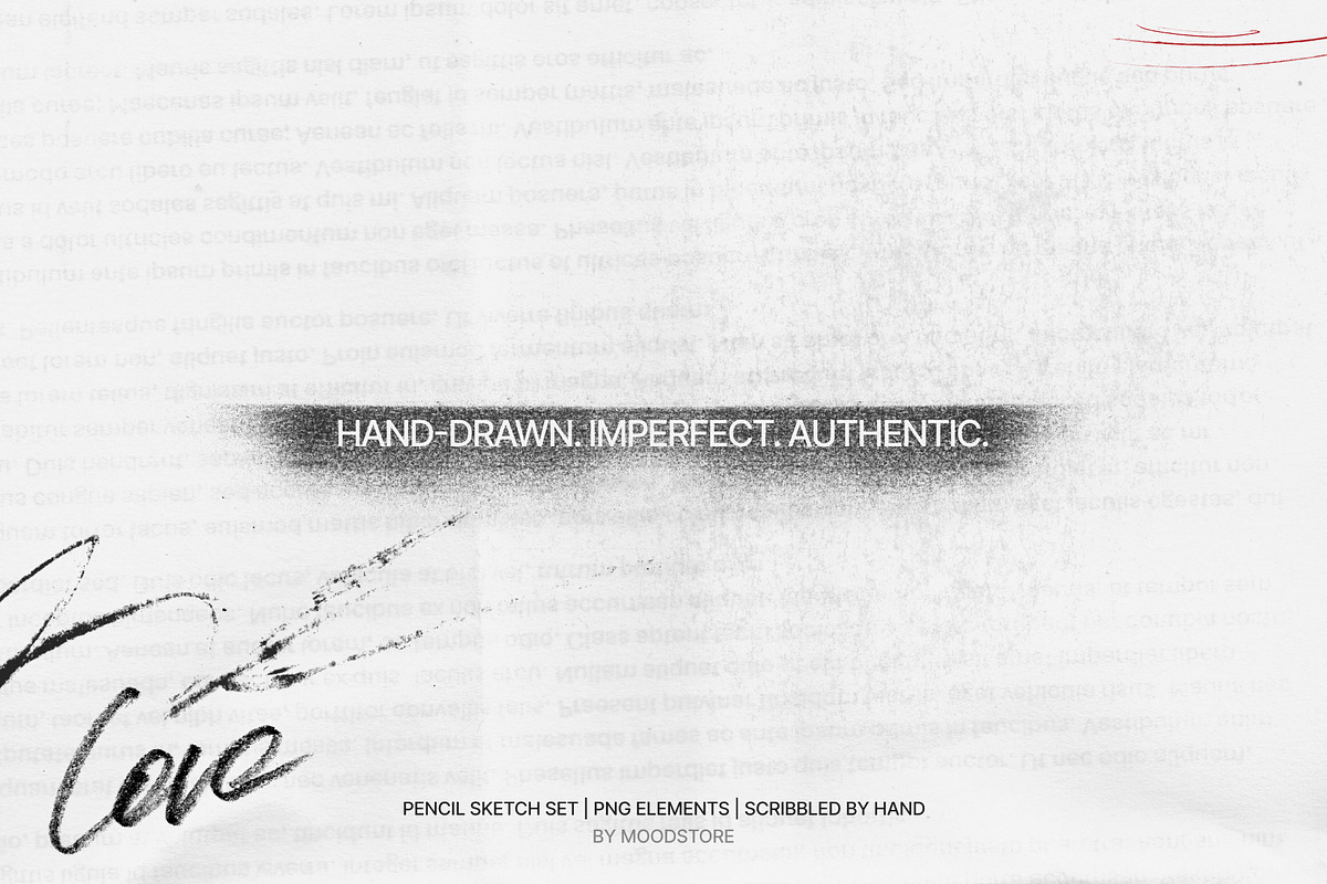 Pencil Scribble Elements 450+, an Object Graphic by MOODSTORE (Photo 17 of 17)
