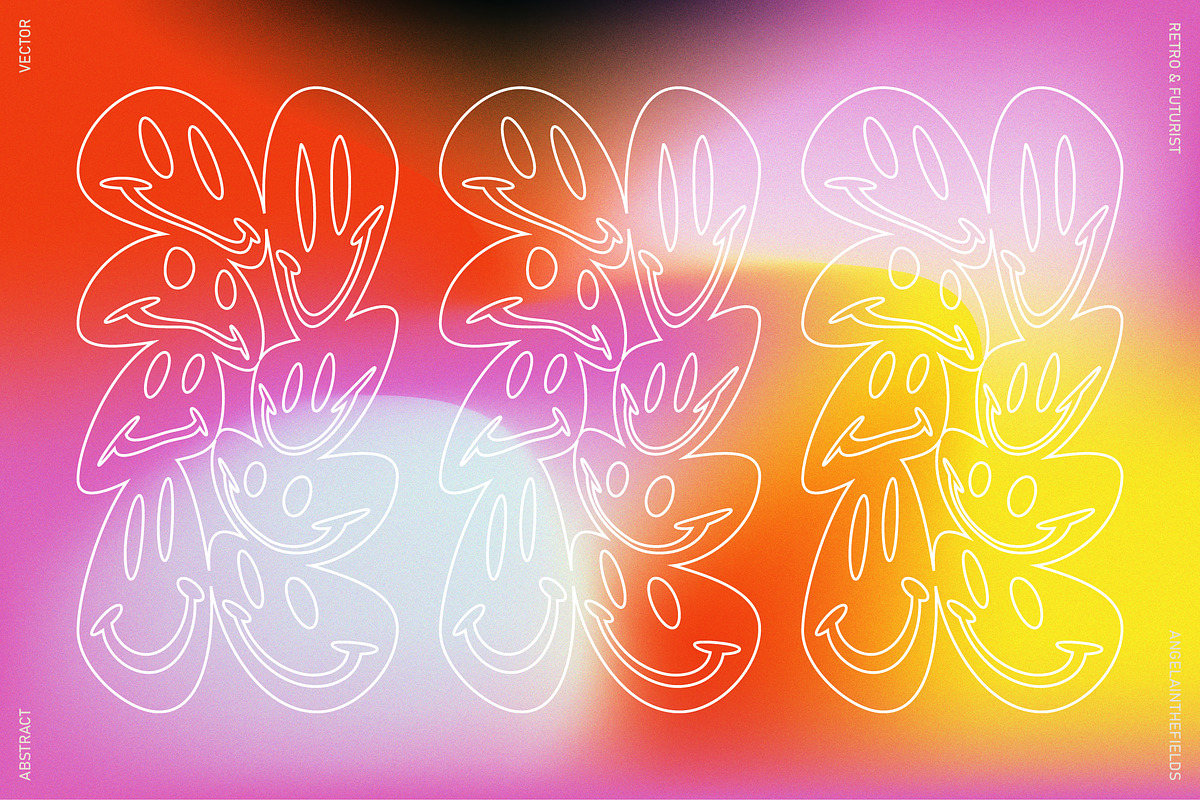 Retro 90s Gradients + Bonus Graphics, a Texture Graphic by angelainthefields (Photo 4 of 8)