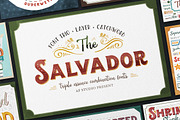 The Salvador - Font Combination, a Serif Font by Adam Fathony (Thumbnail 1 of 13)