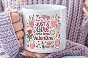 Pink Valentine PNG Sublimation, an Illustration by CraftArtStudio (Thumbnail 3 of 3)