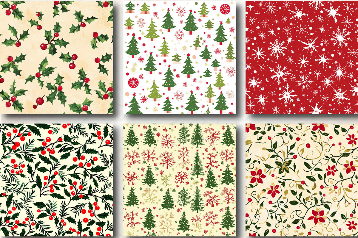 Christmas Patterns Christmas Paper, a Pattern Graphic by DreamCafeArt (Photo 4 of 6)