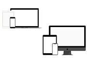 Apple Responsive Flat Vector Mockups, an iPhone Mockup by Alex_Yanko (Thumbnail 3 of 6)