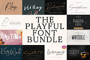 The Playful Font Bundle, a Script Font by Digital Hustler (Thumbnail 1 of 37)
