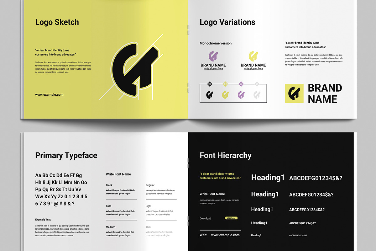 Brand Guidelines for Marketing, a Brochure Template by MightyDesign (Photo 4 of 9)