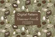 Dinosaur Fossils Pattern, a Pattern Graphic by koberstein (Thumbnail 1 of 3)