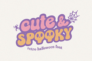 Cute&Spooky Groovy Halloween Font
