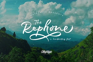 Rephone - Handwriting Lettering Font