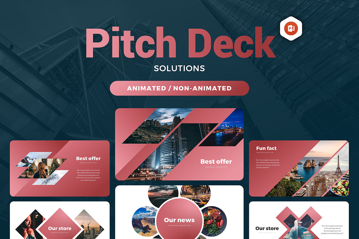 Pitch Deck Minimal Solutions, a Presentation Template by Evgeny Bagro (Photo 1 of 8)