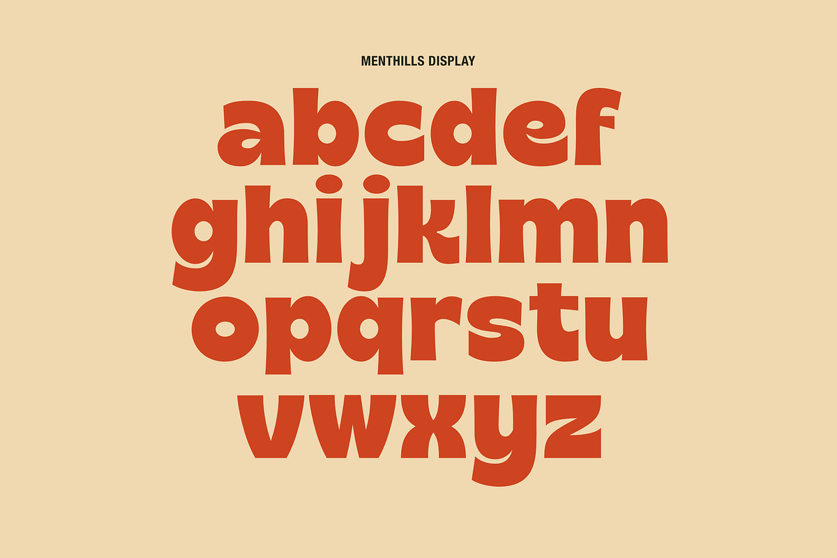 Menthills - Retro Display Sans, a Sans Serif Font by Maenjari Std (Photo 3 of 10)