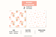 Bunny Valentine - White, a Pattern Graphic by Jaselvii Studio (Thumbnail 2 of 6)
