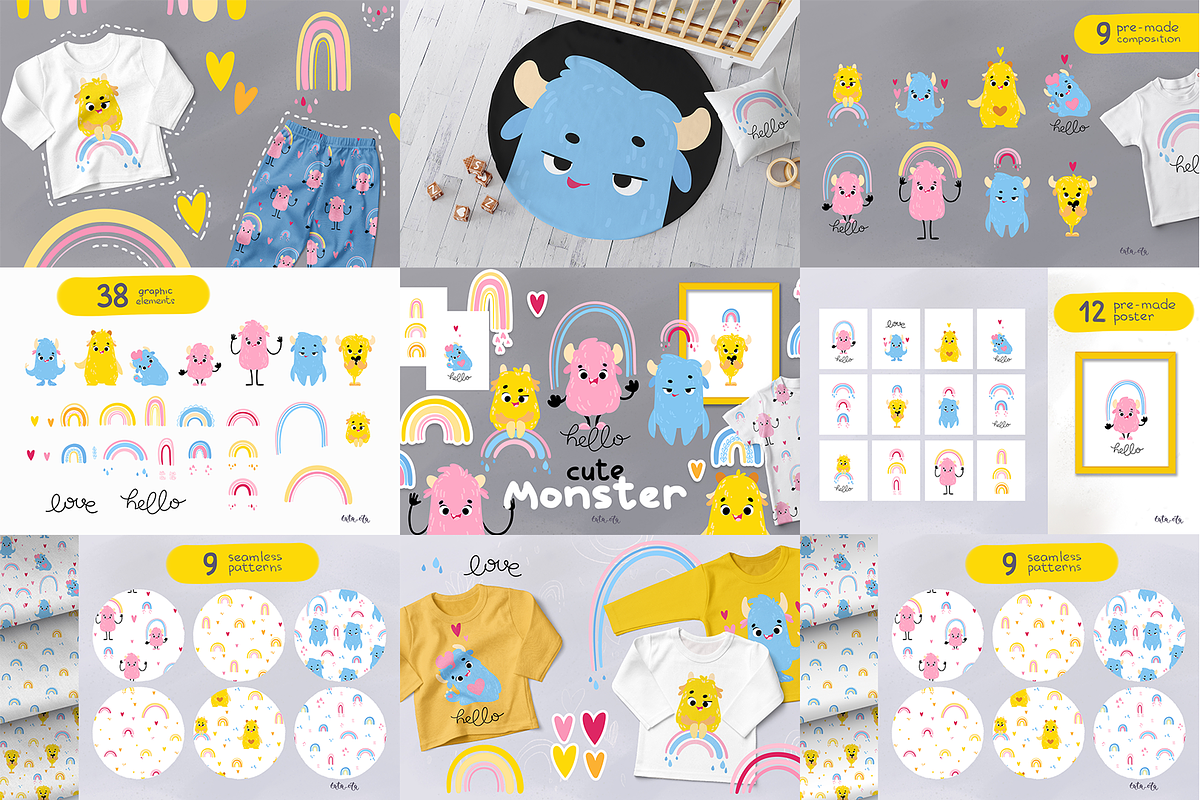 KIDS BUNDLE, an Animal Illustration by tata_ota (Photo 5 of 7)