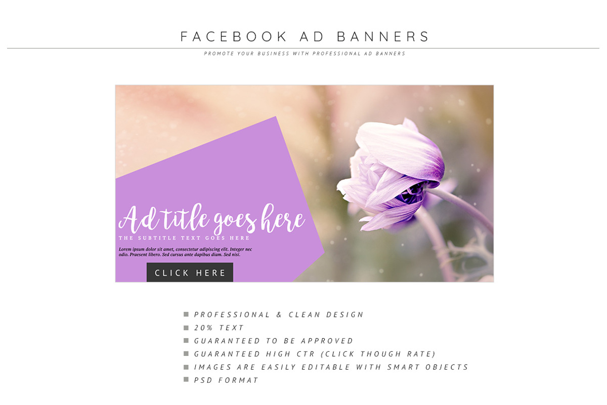 Facebook Ad Template Pro Pack, a Social Media Template by pmvch (Photo 10 of 10)