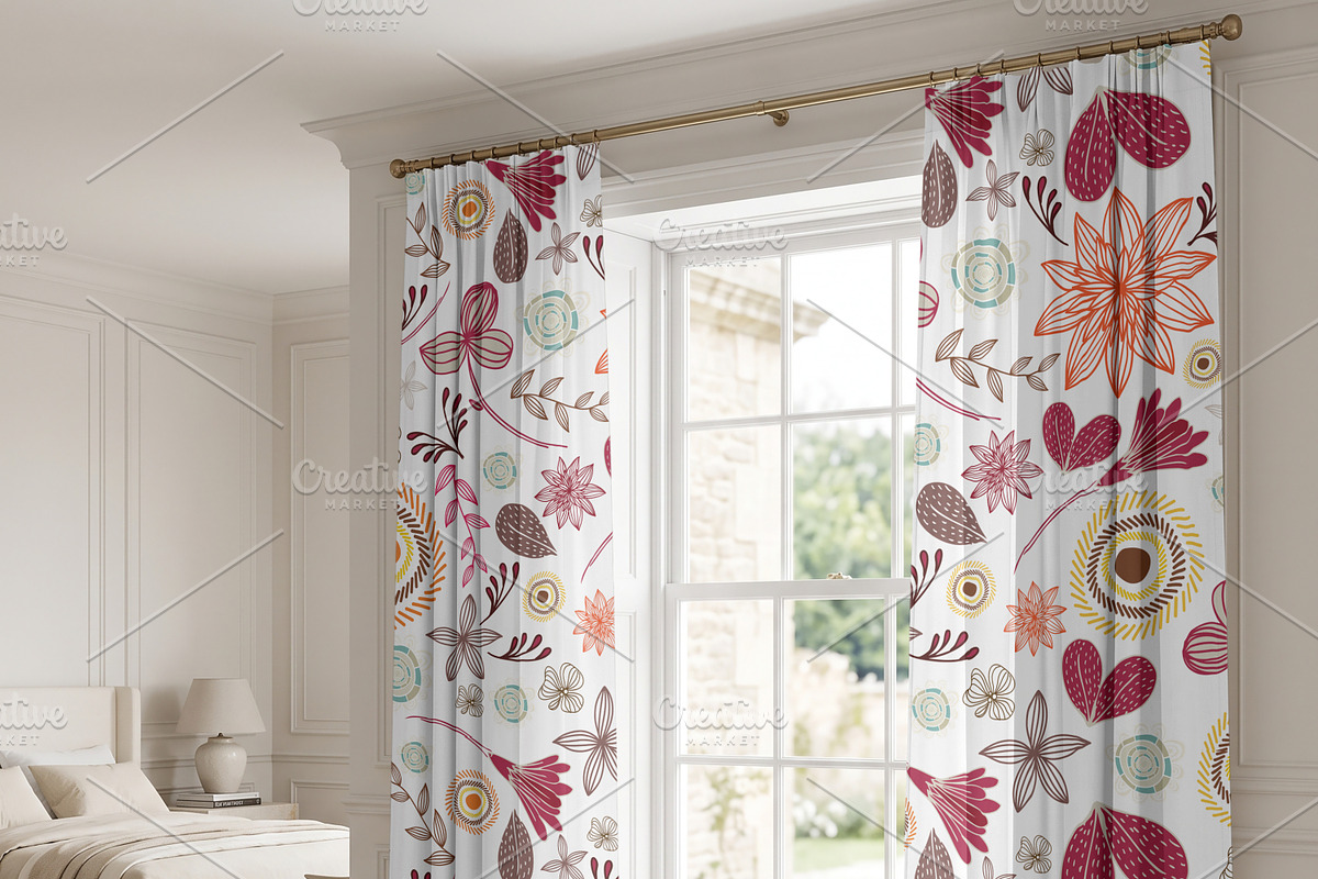 Curtain Mockup - 3 Lifestyle PSD, a Household Mockup by Pixel Foundry (Photo 7 of 7)