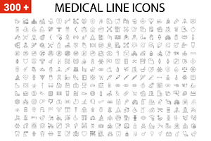 Medical Vector Line Icons Set.