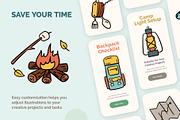 Camping Set Doodle Style, an Object Graphic by 35lab (Thumbnail 6 of 6)