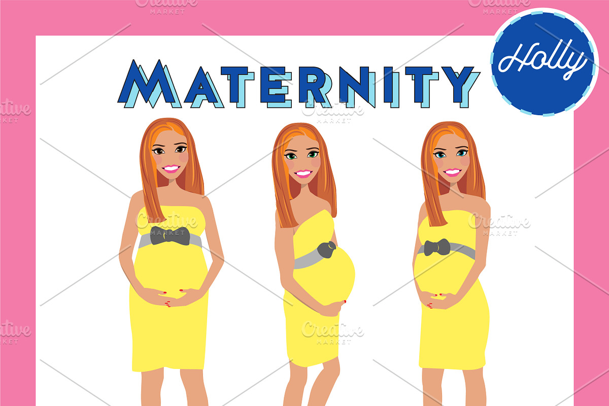 Maternity Pregnant Portrait Creator, a Person Illustration by Lauren Lesley Studio (Photo 18 of 45)