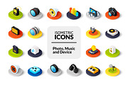 Isometric icons - Photo and Music, an Icon by sidmaydesign (Thumbnail 1 of 3)