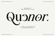 Quenor – Modern Editorial Serif Font, a Serif Font by shineink.designlab (Thumbnail 1 of 10)