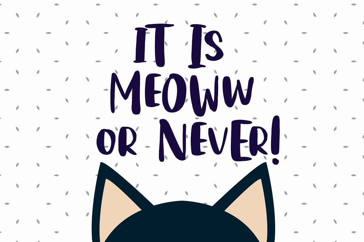 Hello Catto - Fun Rough Brush Font preview 4