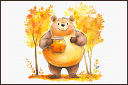 Autumn Animals Clipart, Fall Clipart, an Illustration by Sublimation Artist (Thumbnail 3 of 6)