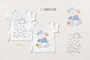 Cute dinosaurs, an Animal Illustration by tata_ota (Thumbnail 6 of 12)