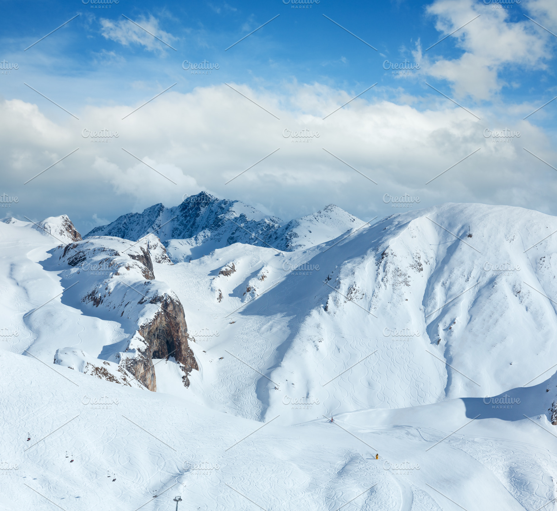 Silvretta Alps winter view (Austria)., a Nature Photo by YuriyB