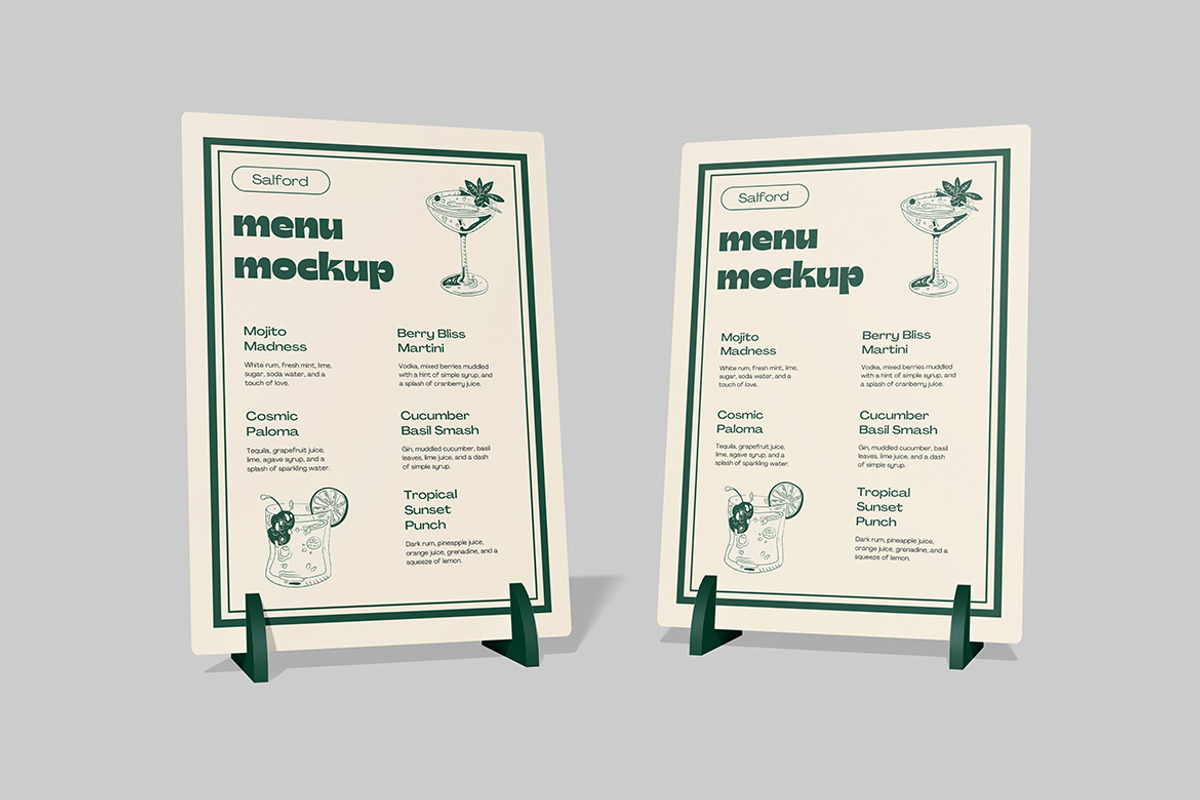 Menu Mockup, a Mockup by DxSLEX (Photo 5 of 5)