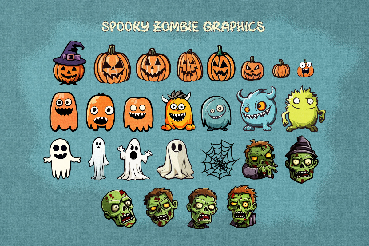 Spooky Zombie - Halloween Font, a Handwritten Font by Dharmas Foundry (Photo 5 of 13)