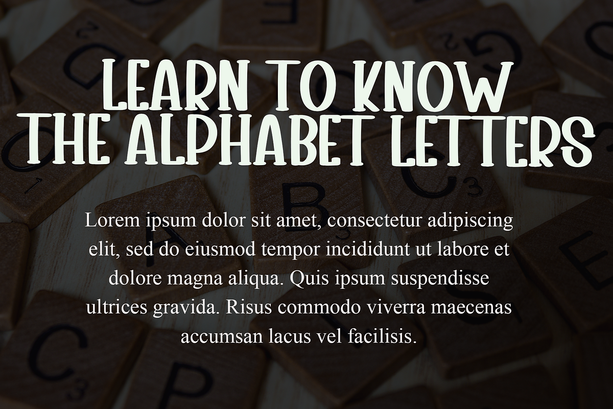 Simple Alphabet, a Sans Serif Font by FreshTypeINK (Photo 4 of 8)
