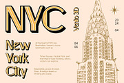 Venio 3D, a Sans Serif Font by Craft Supply Co. (Thumbnail 4 of 8)