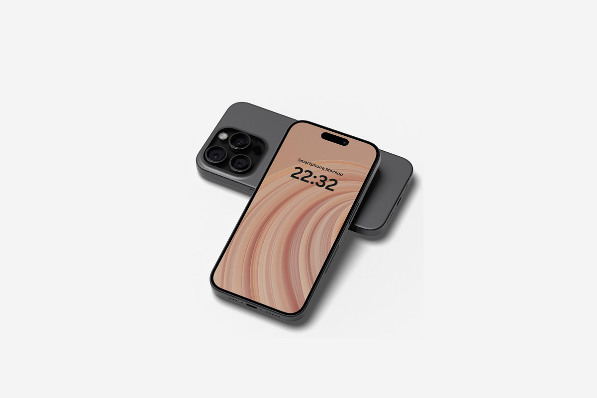 Iphone 15 Pro Max Mockup Vol 2, an iPhone Mockup by ulfatunnazira (Photo 3 of 5)