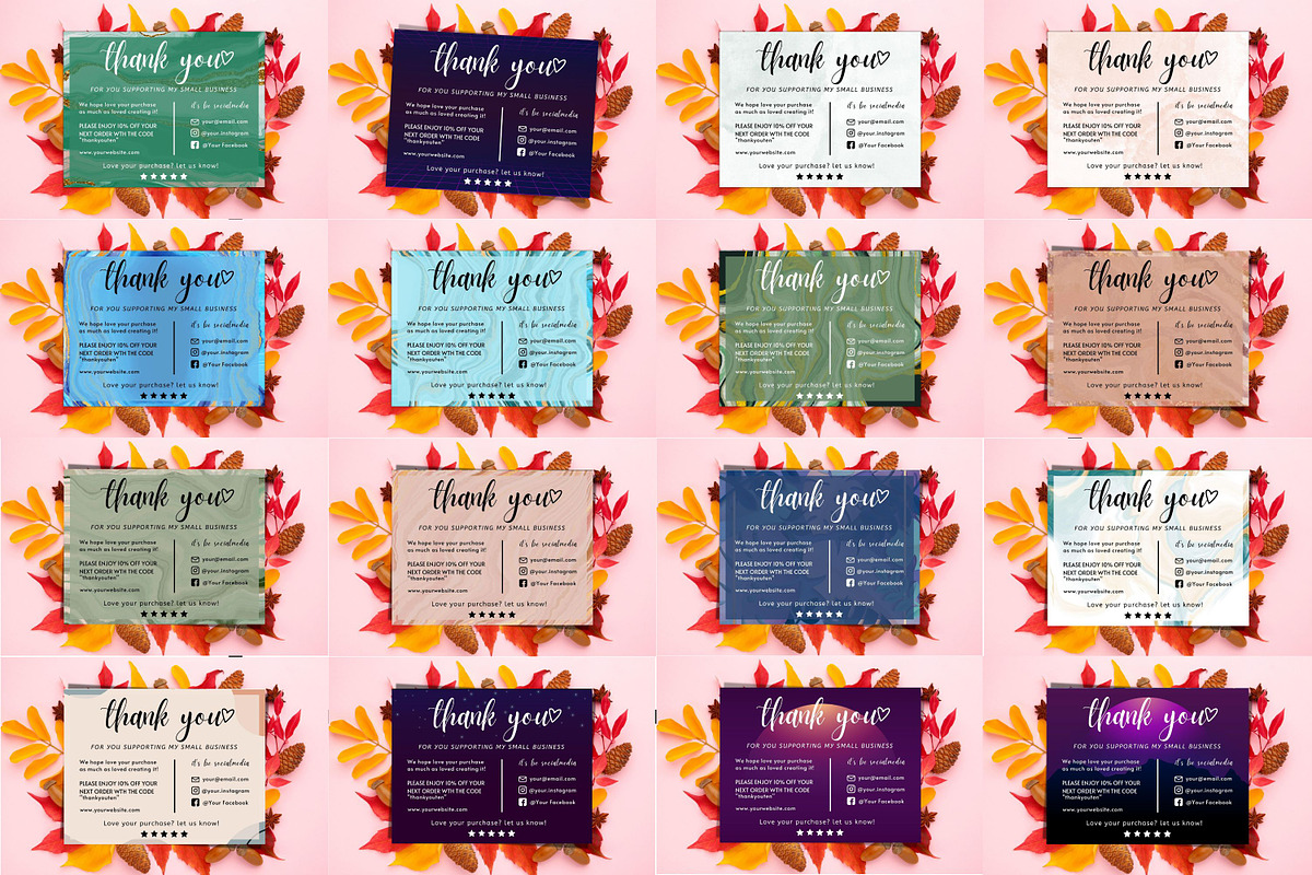 THANK YOU CARD FOR SMALL BUSINESS., a Flyer Template by Oskar Wantopi (Photo 9 of 13)