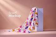 Bundles of 4 PSD Fabric Scarf cloths, a Shirt Mockup by Aban's World (Thumbnail 1 of 4)