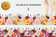 Watercolor Autumn Garden Flowers, an Object Illustration by DiashaArt (Thumbnail 10 of 12)
