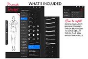 Procreate Fashion Brushes, a Decorative Illustration by Art by Lin (Thumbnail 2 of 4)