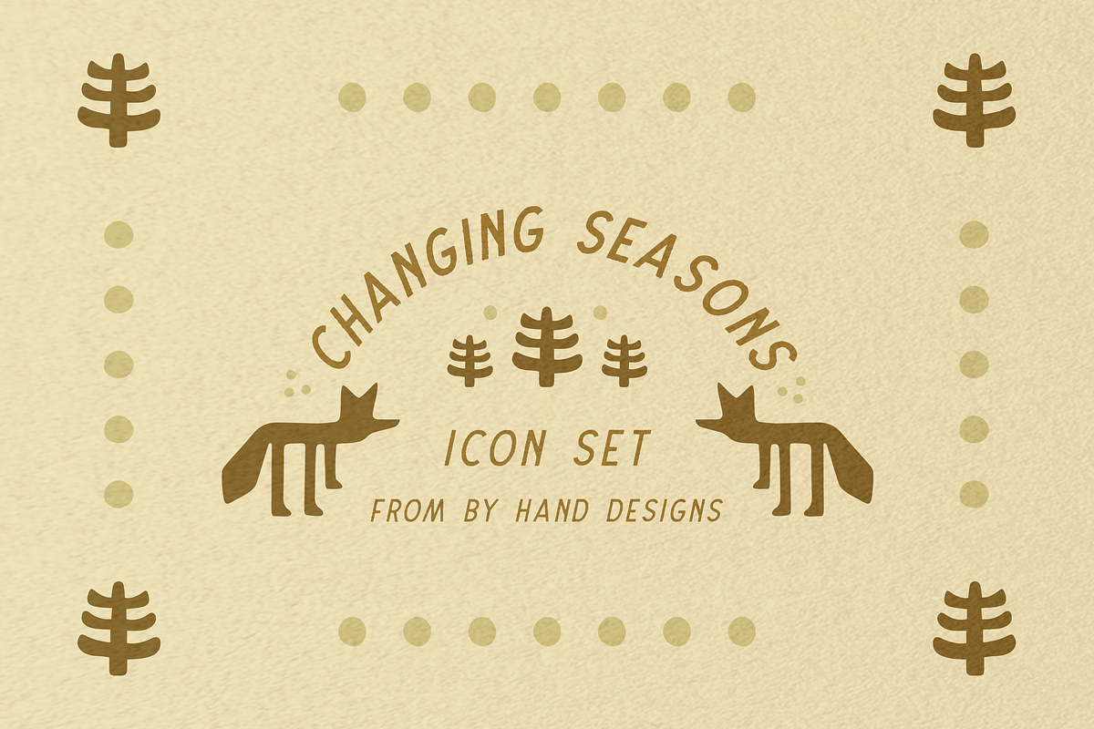 The Changing Seasons Icon Set, a Solid Icon by By Hand Designs (Photo 1 of 9)