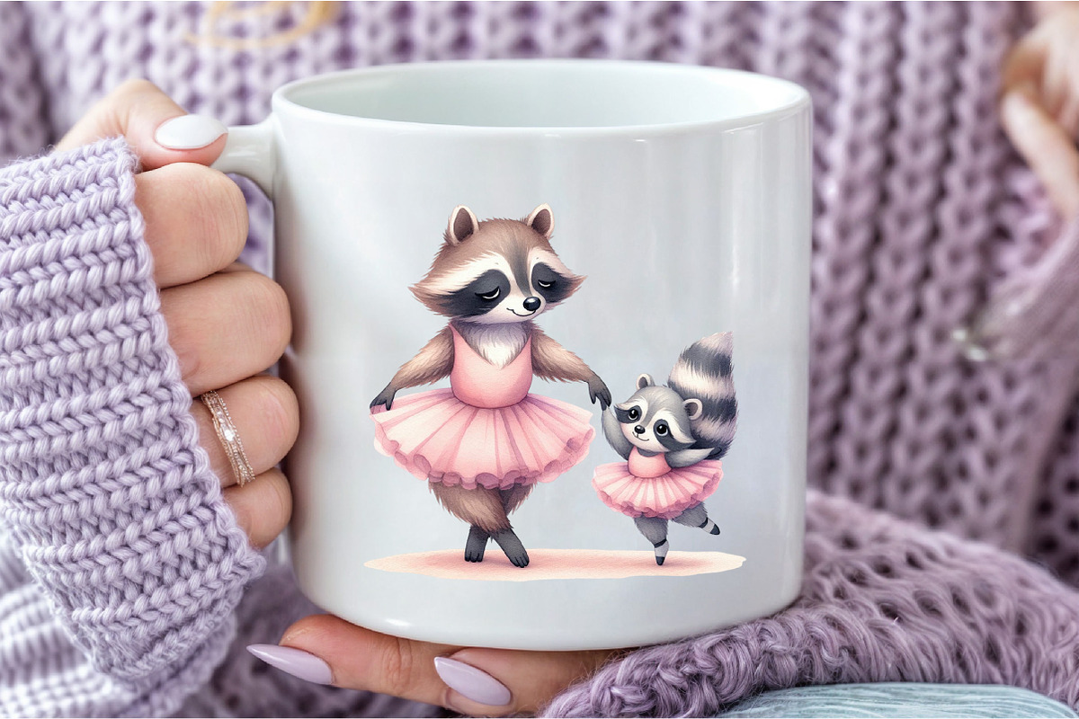 Cute Ballet Animals Mother's Day, an Illustration by DreamCafeArt (Photo 6 of 6)