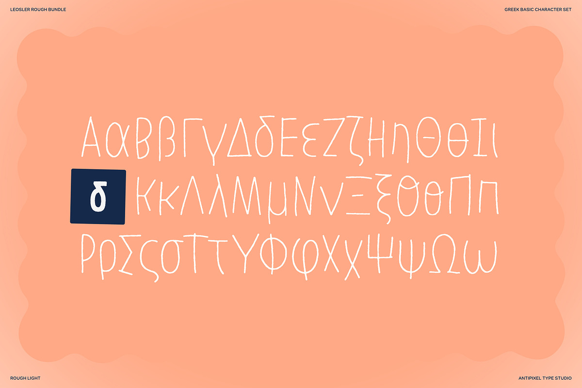 LeOsler Rough | Bundle | 2 Fonts, a Handwritten Font by Antipixel Type Studio (Photo 10 of 15)