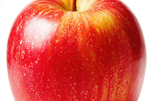 Fresh red apple on white background, a Food & Drink Photo by AlyaAnd