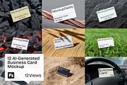 12 AI-Generated Business Card Mockup, an Advertising Mockup by Mockupdaddy (Thumbnail 1 of 13)