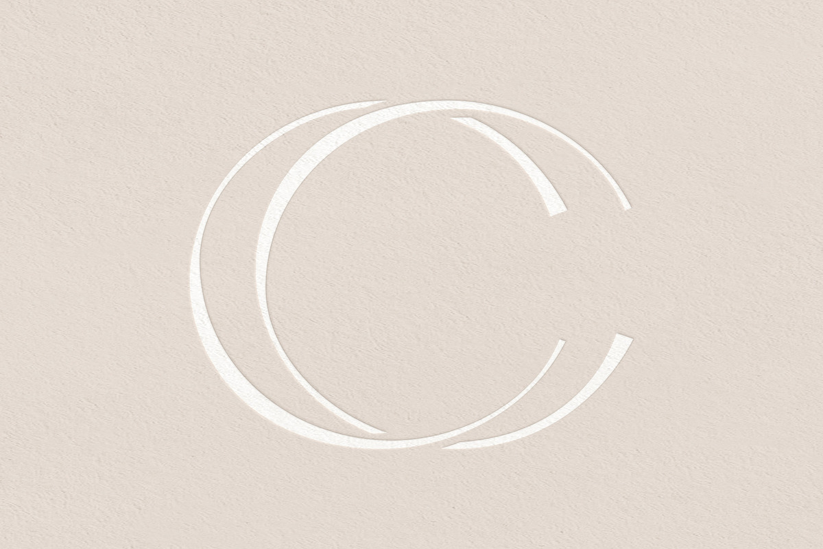 CC monogram logo, a Branding & Logo Template by LINKED LETTERS STUDIO