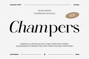 Champers - Serif Font, a Serif Font by Koplexs Studio (Thumbnail 1 of 10)