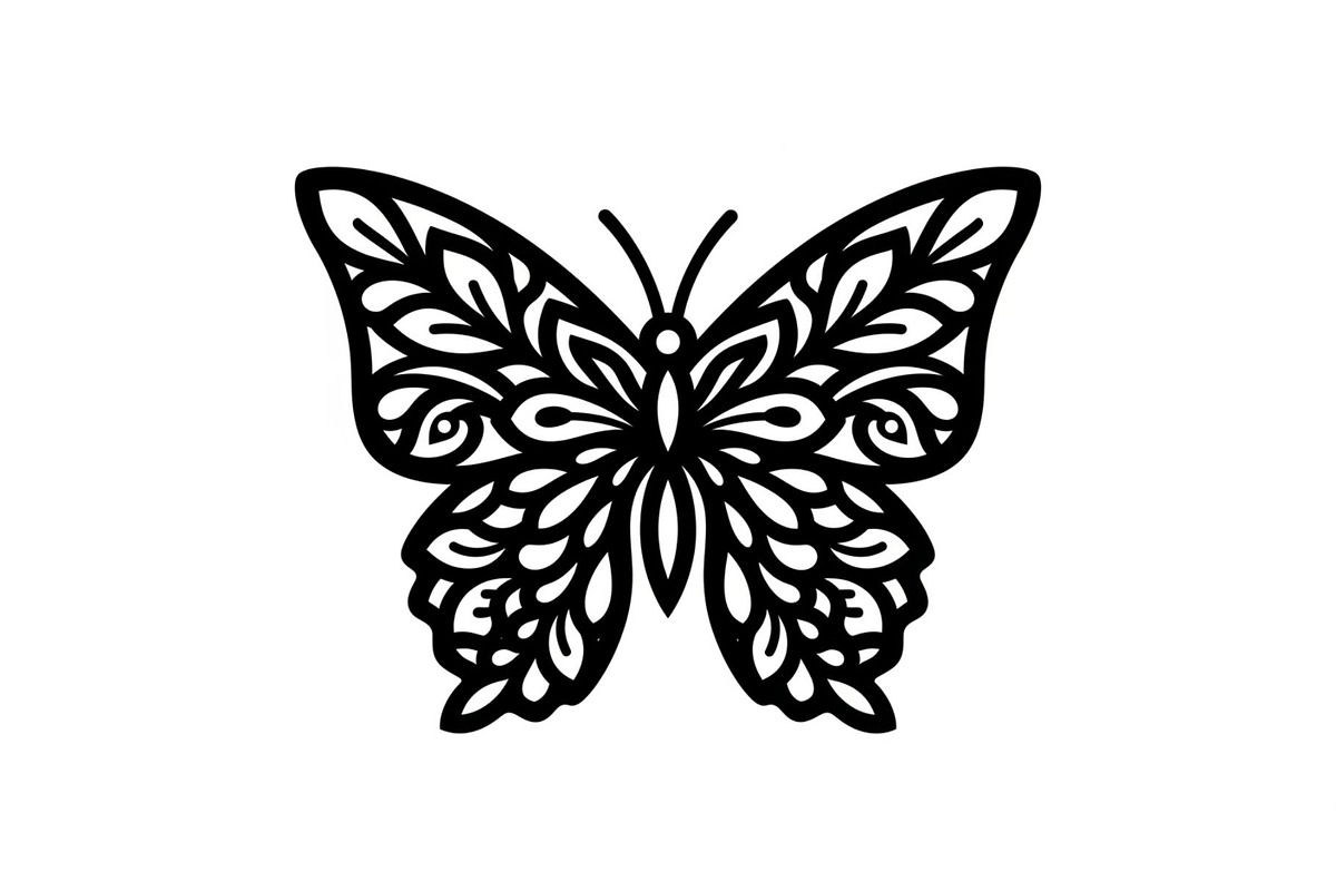 Butterfly Floral Vintage Frame Bundl, an Illustration by Creativeshirt (Photo 6 of 51)