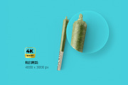 Weed Joint Pre-Roll Tubes 4 PSD, a Cups & Container Mockup by easymock (Thumbnail 6 of 12)