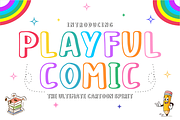 Playful Comic - Cartoon Display Font, a Sans Serif Font by KiddoGlyphs Studio (Thumbnail 1 of 3)