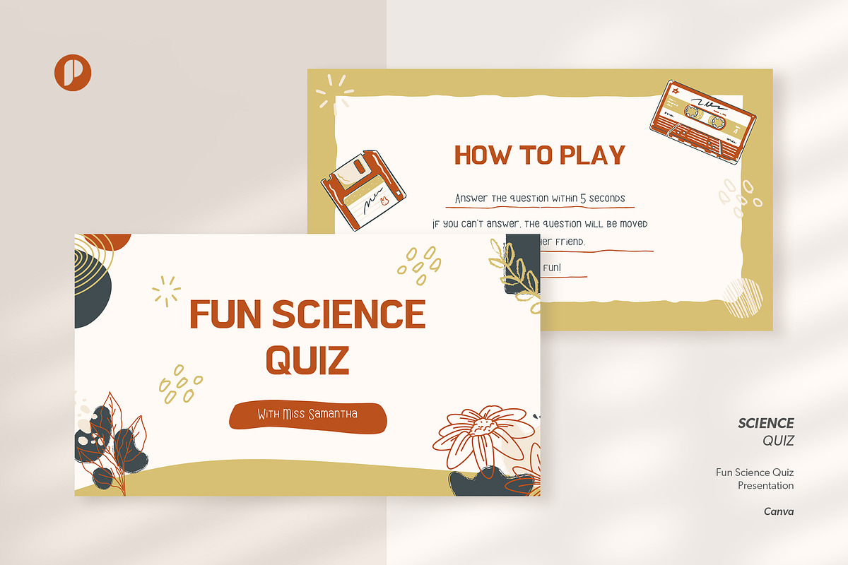 Earthy Fun Science Quiz Presentation, a Presentation Template by peterdraw (Photo 1 of 5)