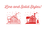 Season’s Greetings Illustration Set, a Seasonal Illustration by Linseed Studio (Thumbnail 2 of 7)