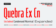 Quebra Ex Cn, a Sans Serif Font by Vanarchiv (Thumbnail 1 of 7)
