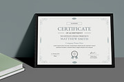 Clean Certificate Design, a Stationery Template by MightyDesign (Thumbnail 1 of 6)