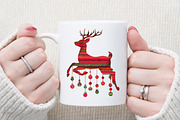 Watercolor Christmas Pattern PNG Cli, an Illustration by Sublimation Artist (Thumbnail 5 of 6)